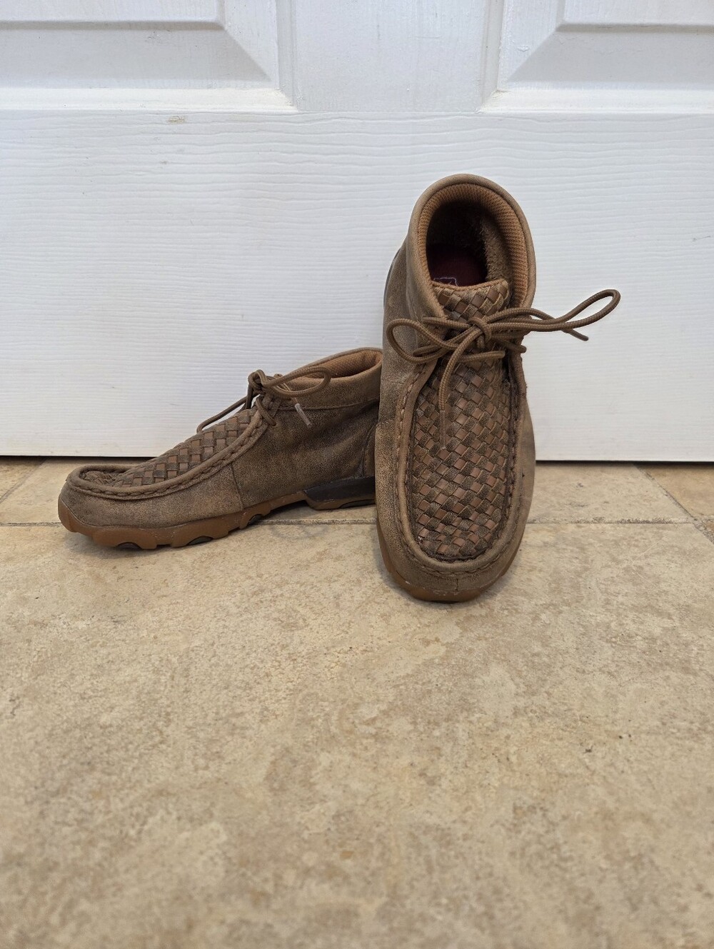 Twisted X Kids Chukka Driving Moc, Bomber & Tan, 1M